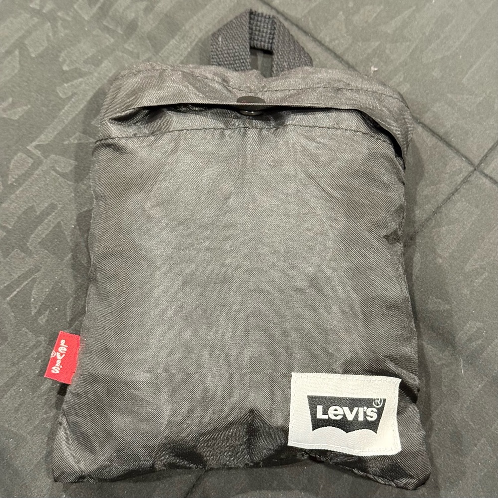 Levi's Black Light Weight Packable Backpack - image 2